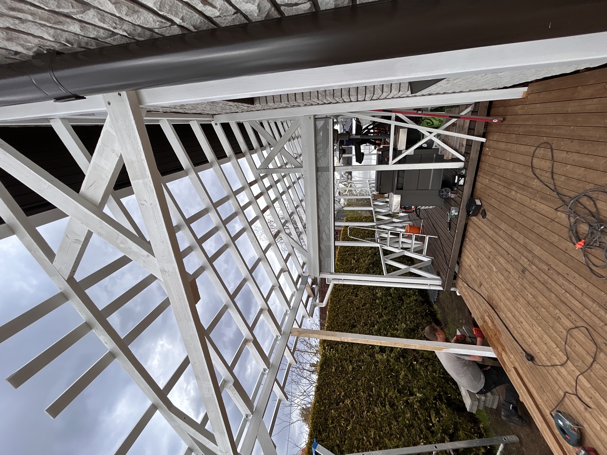 Terrassi ja terrassivarikatuse ehitustööd